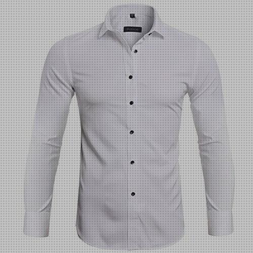 Las mejores marcas de botones camisa blanca de botones hombre barata