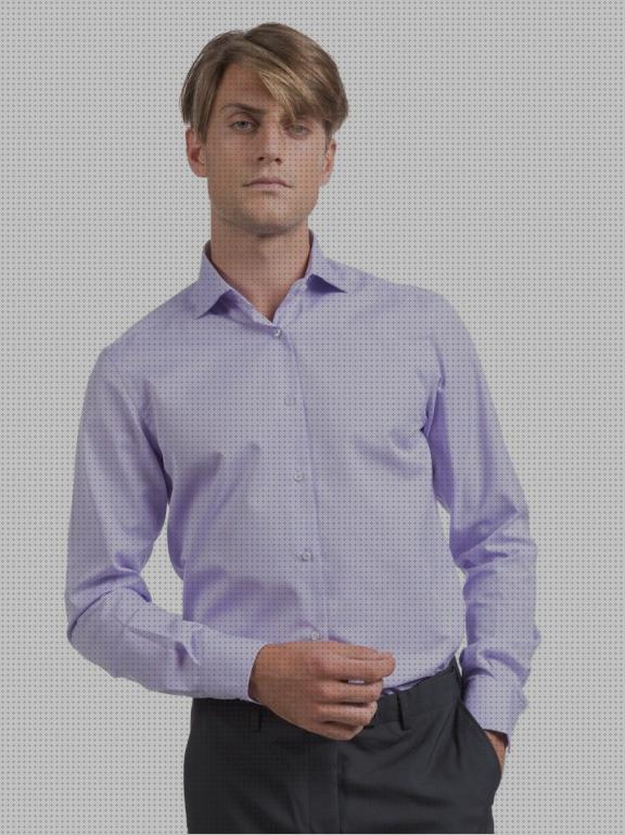 Las mejores marcas de vestir camisa vestir hombre gris claro