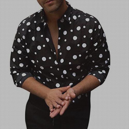 Review de camisas elegantes con lunares hombre