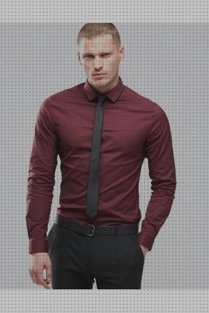 Las mejores 7 Camisas De Hombres Casuales Colores Burdeos