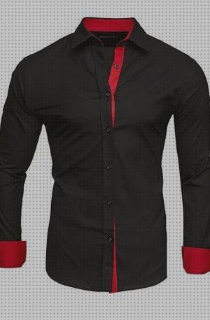 Las mejores marcas de negros camisas camisa negra elegante hombre