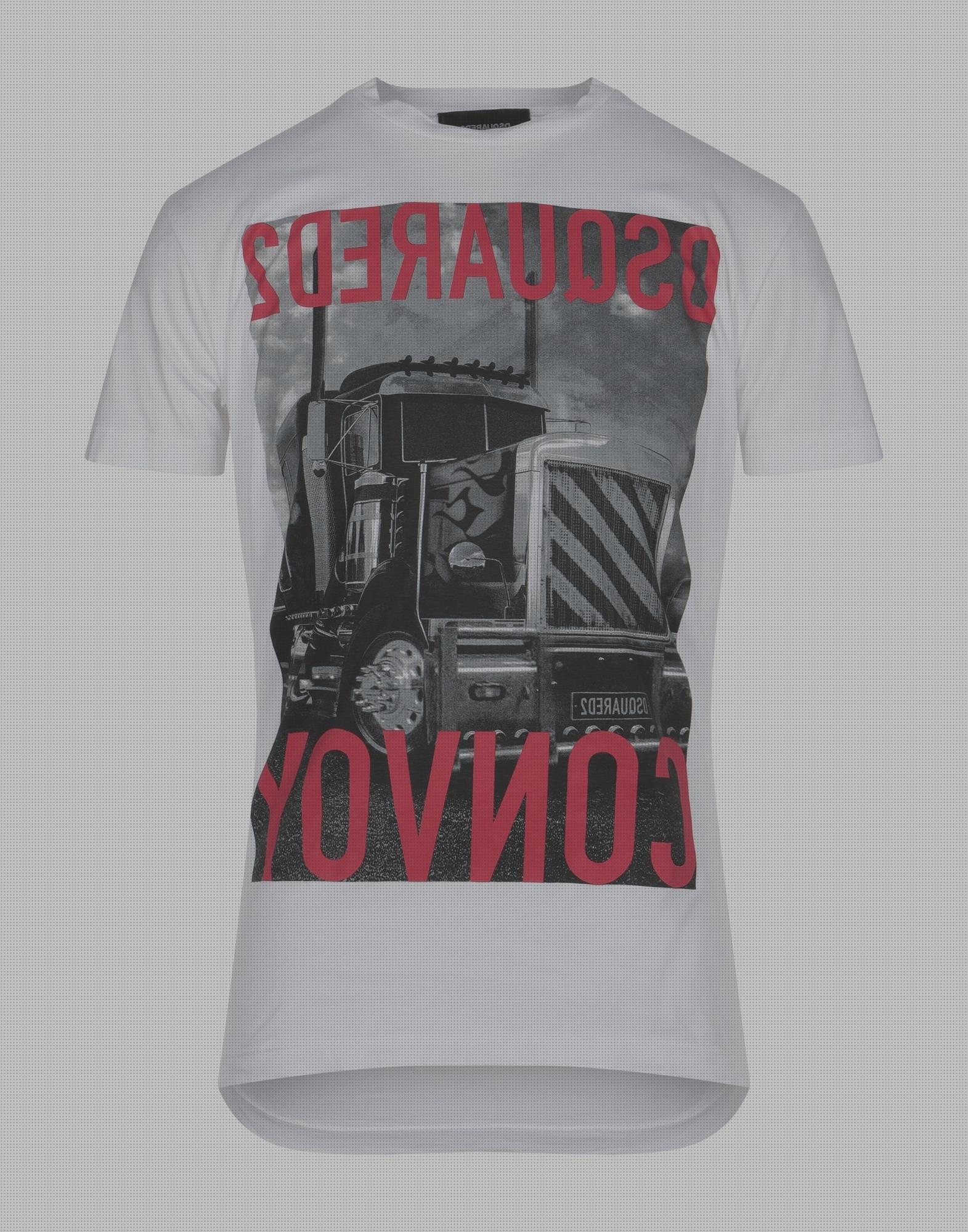 Las mejores camiseta dsquared2 hombre blanca