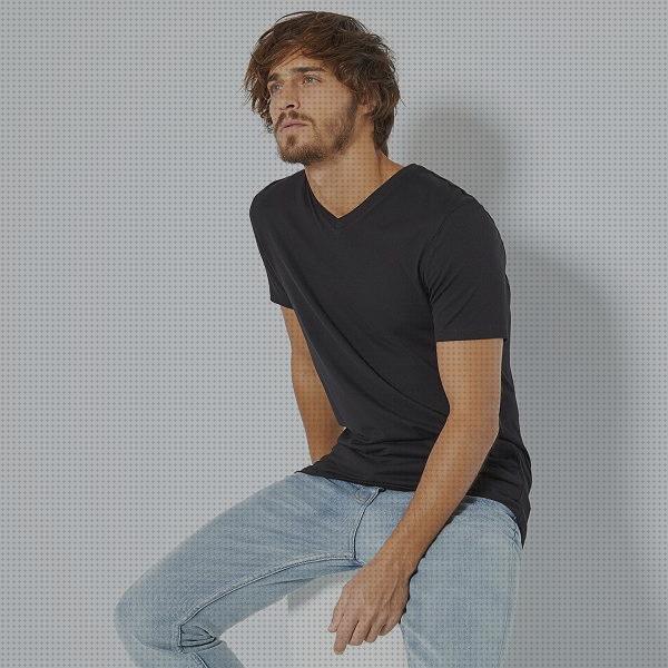 ¿Dónde poder comprar camisetas negras hombre camisetas camiseta negra de cuello pico hombre?