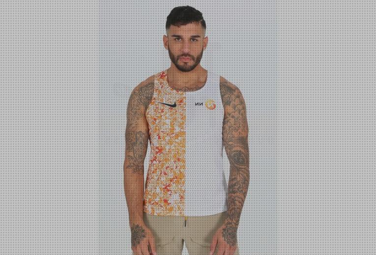 ¿Dónde poder comprar camisetas camisetas tirantes running naranja hombre?