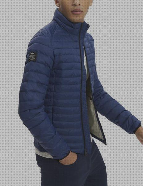 Review de cazadora azul hombre