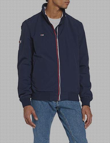 Las mejores casacas cazadora hombre elegante azul y blanco