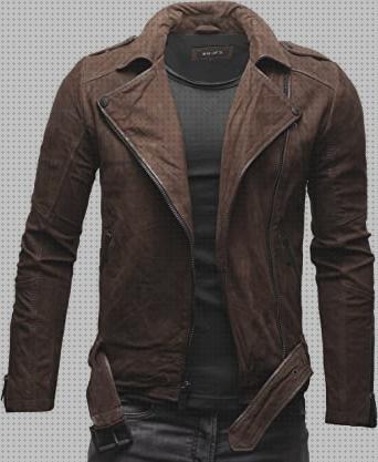 Review de cazadora hombre estilo motorista cuero