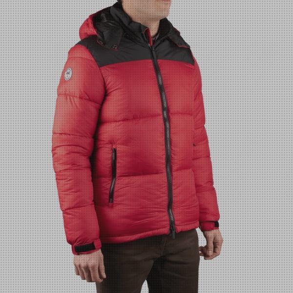 Review de cazadora roja hombre