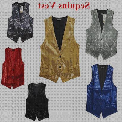 ¿Dónde poder comprar lentejuelas chaleco hombre lentejuelas azul?