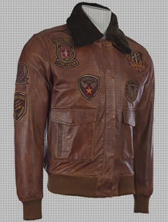 Las mejores cueros chaquetas chaqueta cuero autentico hombre aviador