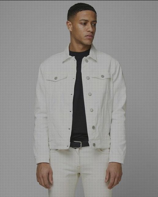 Las mejores marcas de chaqueta vaquera hombre chaqueta vaquera con pespunte en blanco hombre