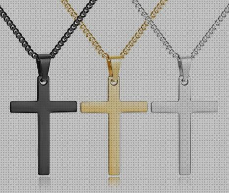 Review de colgante cruz acero hombre joyeria