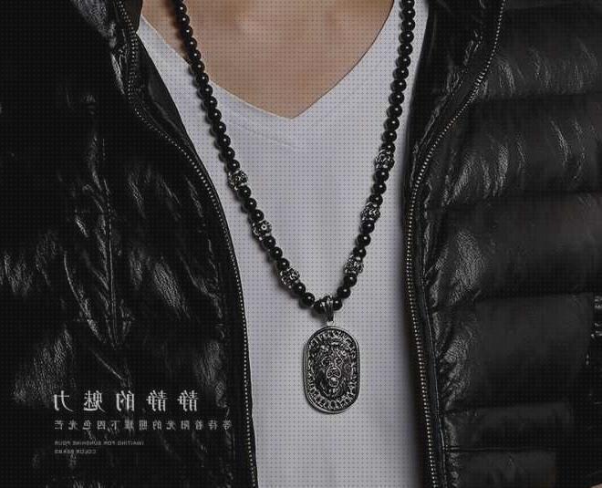 ¿Dónde poder comprar grandes collar bolas grandes negras hombre?