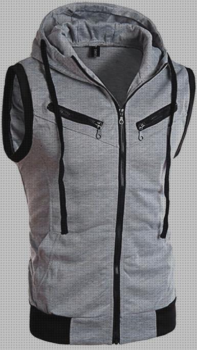 Review de cremallera mangas capucha hombres