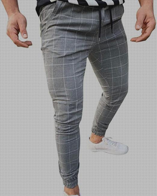 Review de pantalon gris hombre
