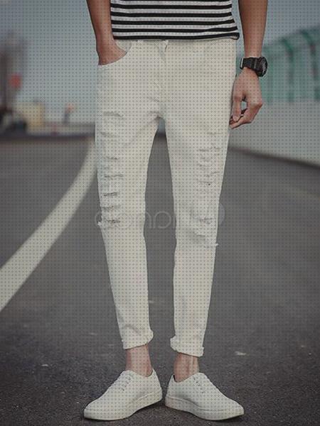 Opiniones de los 12 mejores Pantalones Pitillos Blancos De Hombres
