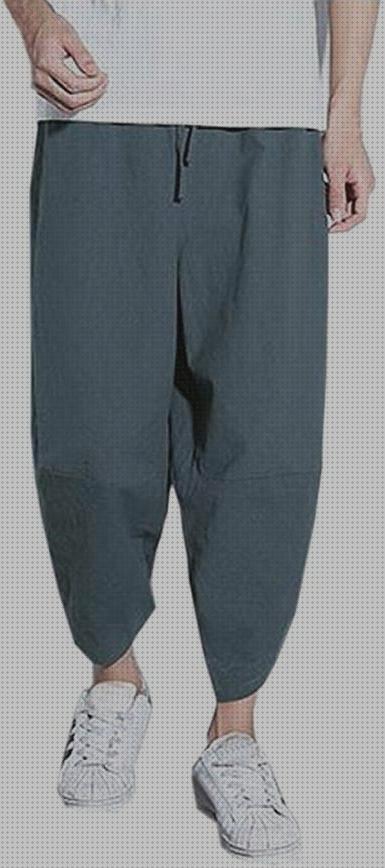 Review de pantalones anchos casuales hombre