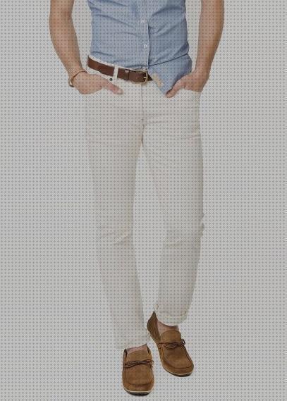 Las mejores pantalones pantalones blancos hombre