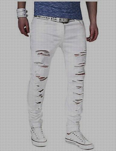 Review de pantalones hombre color blanco