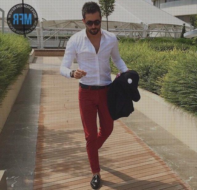 ¿Dónde poder comprar vestir pantalones pantalones rojo hombre vestir?