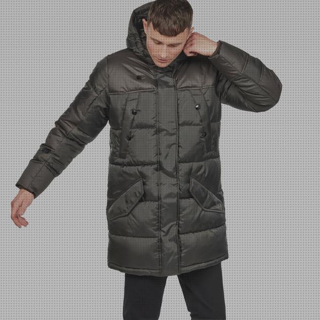 Review de parka de hombre g star raw kaki con capucha