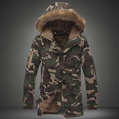 ¿Dónde poder comprar parka parka militar de camuflaje hombre?