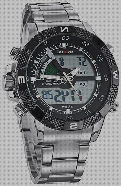 Review de reloj digital analógico de hombre elegante