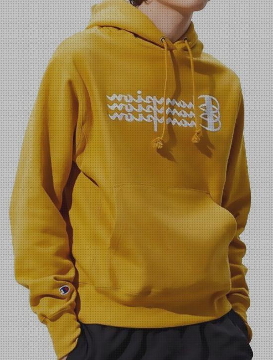 Las mejores marcas de sudaderas sudadera amarilla hombre