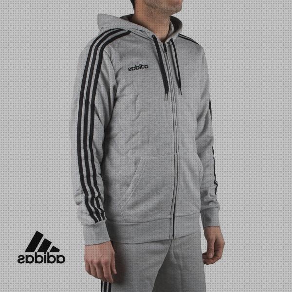 Las mejores sudadera adidas sudadera adidas gris hombre