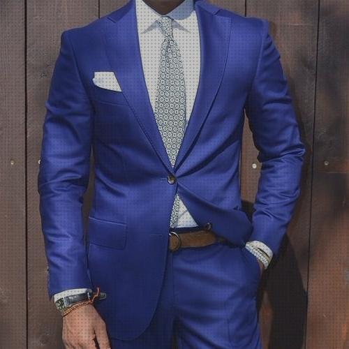 Los mejores 7 Trajes De Hombres Azules Elegantes